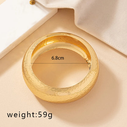 Ig Style Retro Commute Round Alloy Plating Gold Plated Women'S Bangle