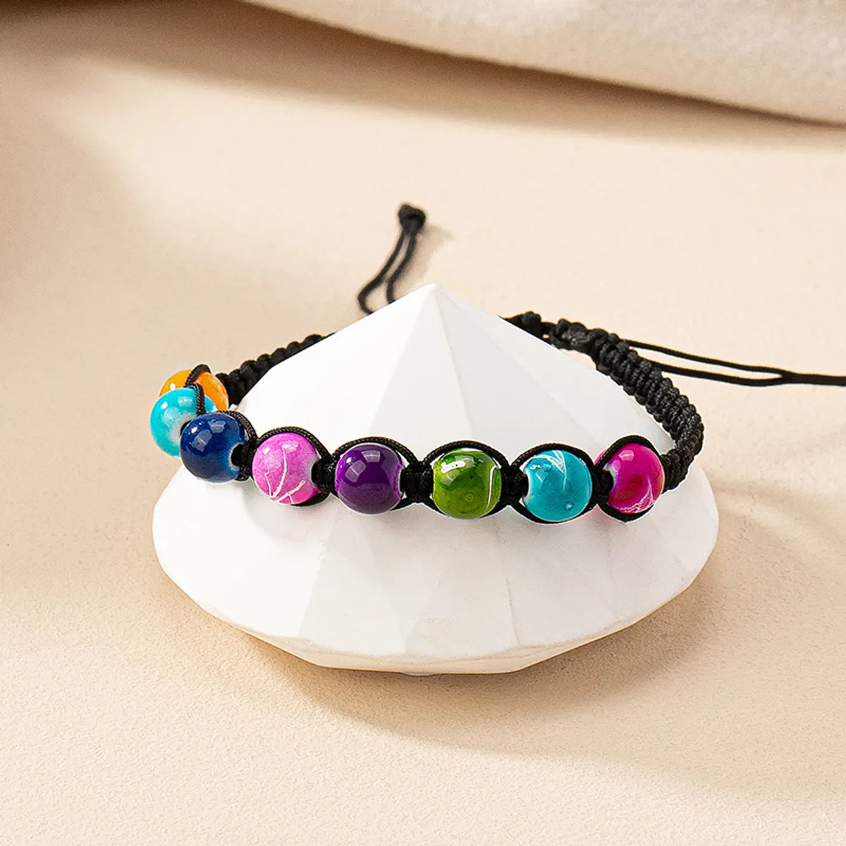 Ig Style Retro Commute Round Rope Beaded Knitting Women'S Bracelets