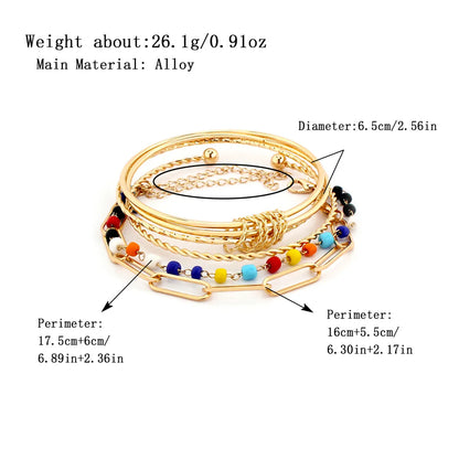 Ig Style Retro Geometric Alloy Plating Women's Bracelets Bangle