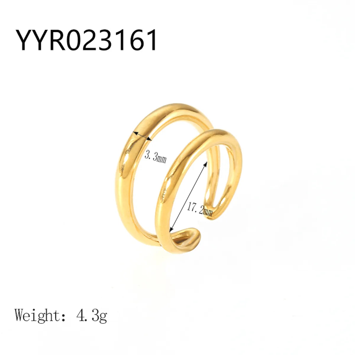 Wholesale Jewelry IG Style Retro Geometric 304 Stainless Steel Natural Stone Rhinestones Zircon 18K Gold Plated Polishing Plating Inlay Rings