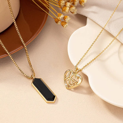 Ig Style Retro Korean Style Heart Shape Alloy Plating Women's Pendant Necklace