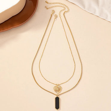 Ig Style Retro Korean Style Heart Shape Alloy Plating Women's Pendant Necklace