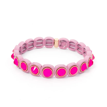 IG Style Round Rhinestones Alloy Enamel Wholesale Bracelets