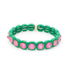 IG Style Round Rhinestones Alloy Enamel Wholesale Bracelets