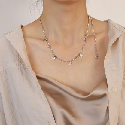 Ig Style Round Stainless Steel Necklace