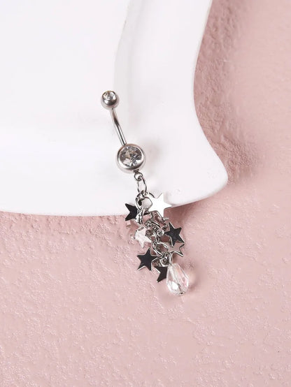 Ig Style Sexy Cool Style Star Stainless Steel Belly Ring