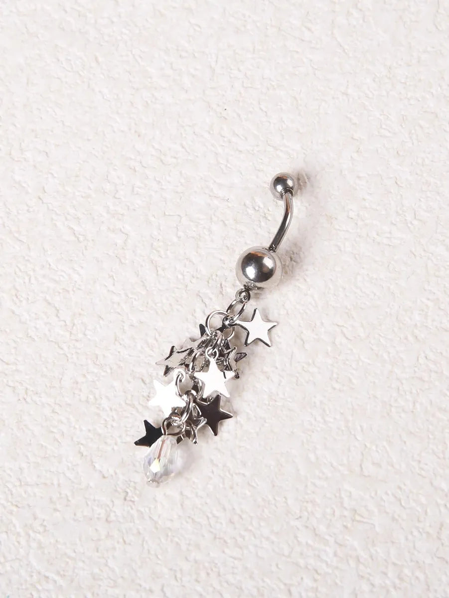 Ig Style Sexy Cool Style Star Stainless Steel Belly Ring