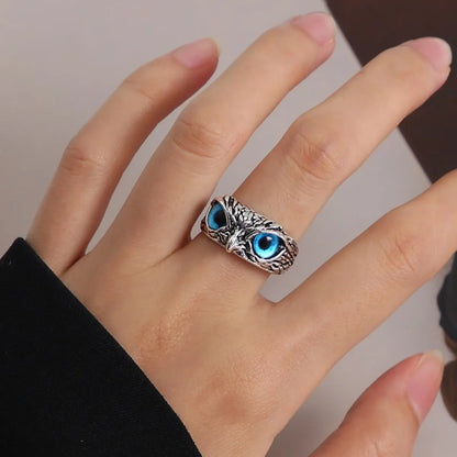 Ig Style Shiny Owl Snake Butterfly Alloy Plating Inlay Rhinestones Unisex Rings