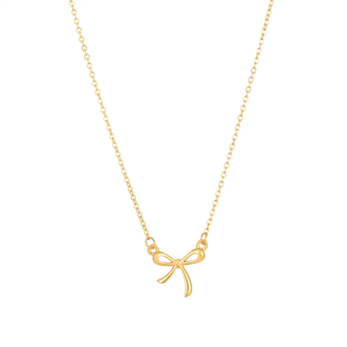 Ig Style Simple Style Butterfly Stainless Steel Plating Inlay Acrylic Gold Plated Necklace