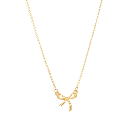 Ig Style Simple Style Butterfly Stainless Steel Plating Inlay Acrylic Gold Plated Necklace