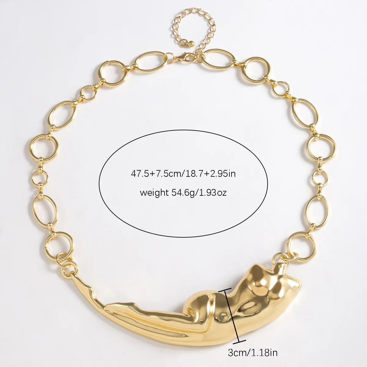 IG Style Simple Style Classic Style Human K Gold Plated Alloy Zinc Alloy Wholesale Necklace