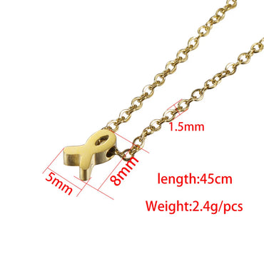 Ig Style Simple Style Fish Stainless Steel Plating 18k Gold Plated Rose Gold Plated Necklace