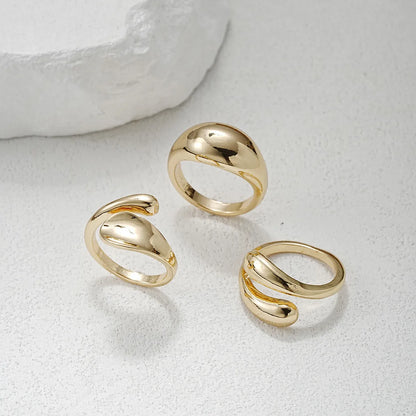 IG Style Simple Style Geometric Alloy Women'S Open Rings