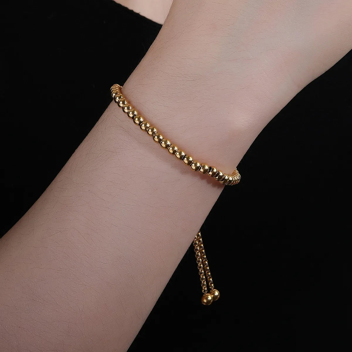 Ig Style Simple Style Geometric Stainless Steel Titanium Steel Plating 18k Gold Plated Gold Plated Bracelets