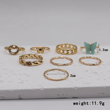 Ig Style Simple Style Heart Shape Alloy Resin Plating Gold Plated Women's Rings