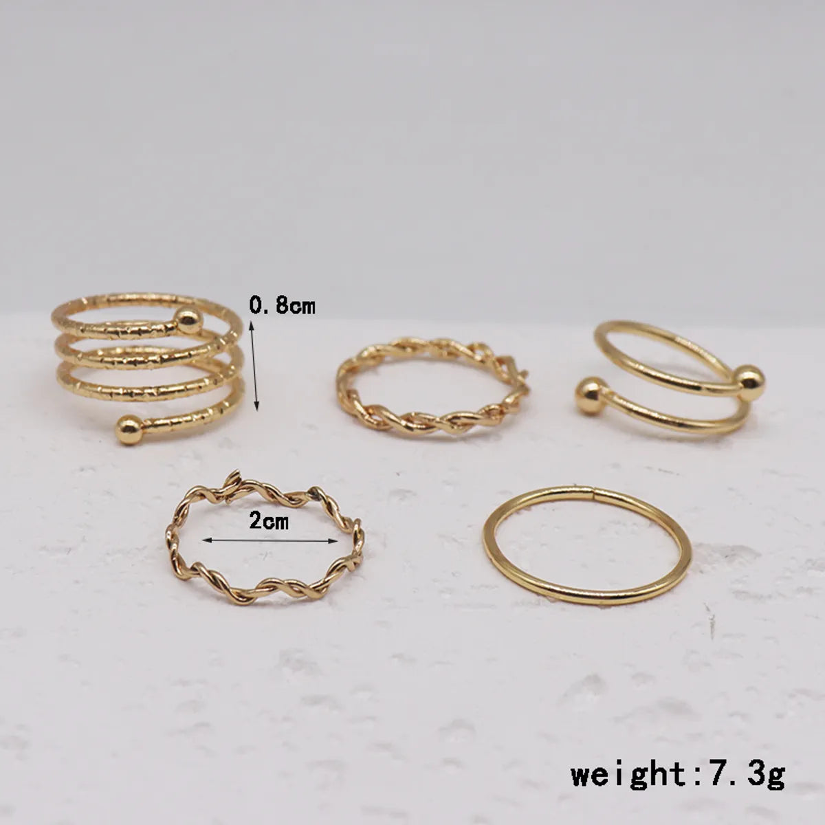 Ig Style Simple Style Heart Shape Alloy Resin Plating Gold Plated Women's Rings