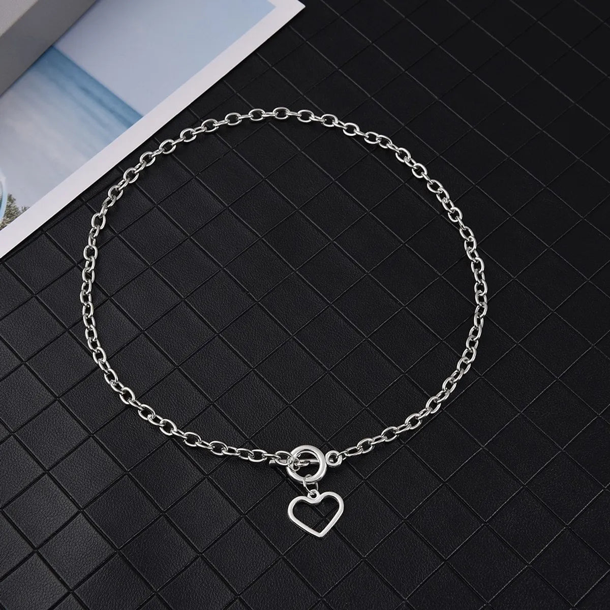 Ig Style Simple Style Heart Shape Alloy Toggle Women's Pendant Necklace