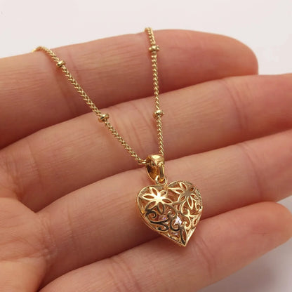 Ig Style Simple Style Heart Shape Copper Plating Inlay Zircon Gold Plated Jewelry Set