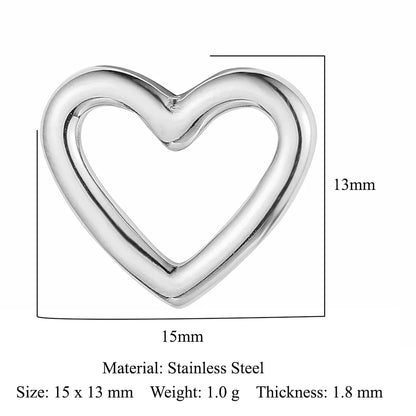 Ig Style Simple Style Heart Shape Eye Key Stainless Steel Plating Inlay Zircon Charms Jewelry Accessories