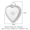 Ig Style Simple Style Heart Shape Eye Key Stainless Steel Plating Inlay Zircon Charms Jewelry Accessories