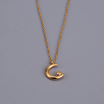 Ig Style Simple Style Heart Shape Titanium Steel Plating Inlay Zircon 18k Gold Plated Necklace