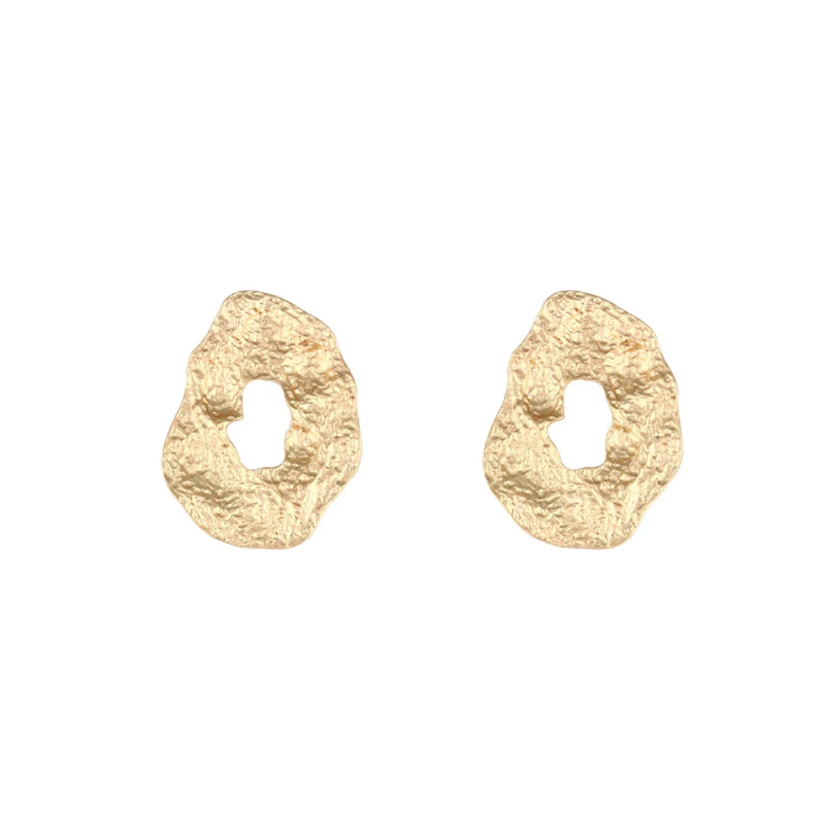 Ig Style Simple Style Irregular Solid Color Alloy Ear Studs