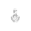 1 Piece Sterling Silver Zircon Plating Inlay Polished Pendant