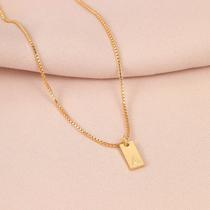 Ig Style Simple Style Letter Alloy Plating Women'S Pendant Necklace