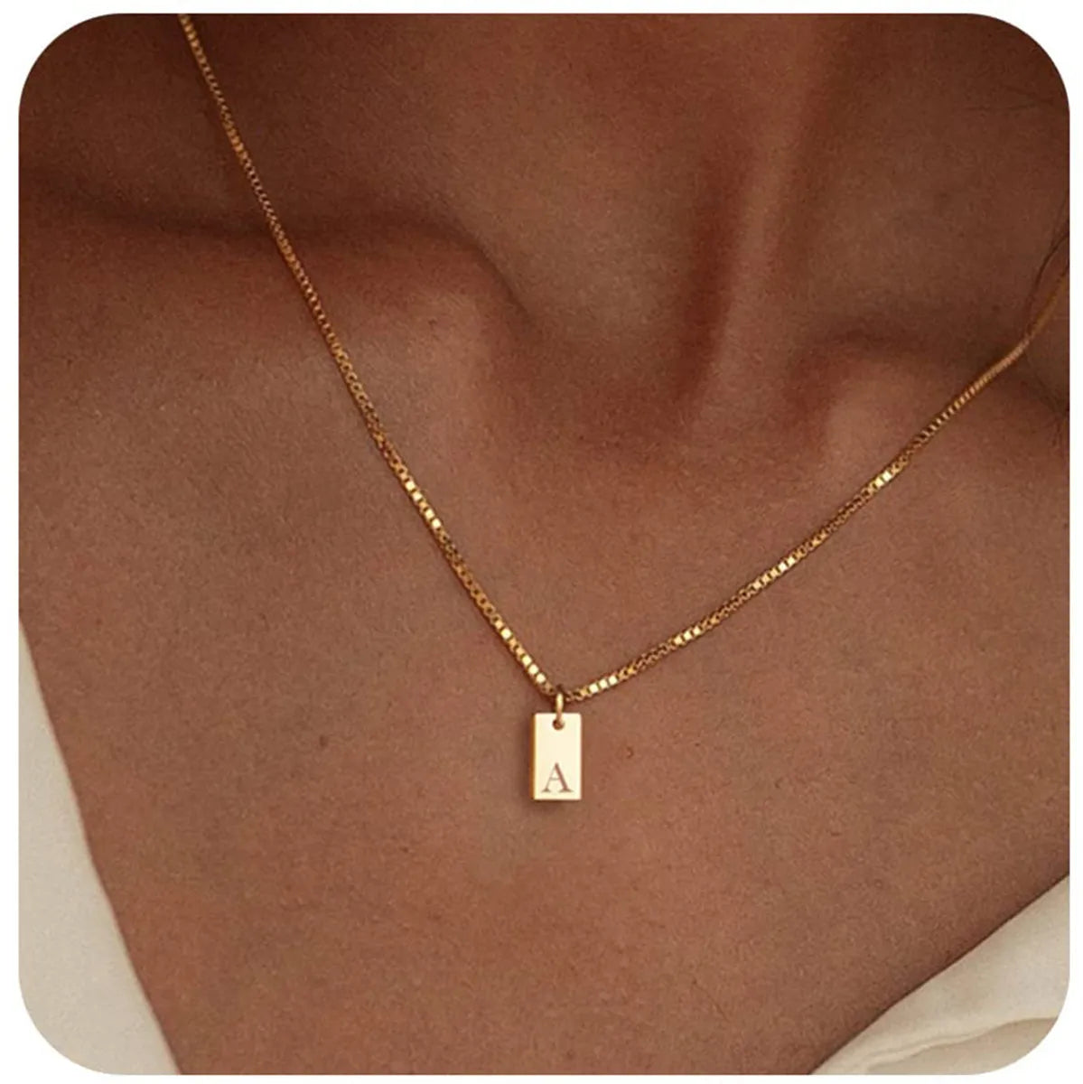 Ig Style Simple Style Letter Alloy Plating Women'S Pendant Necklace