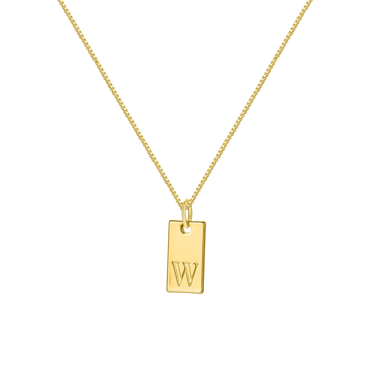 Ig Style Simple Style Letter Alloy Plating Women'S Pendant Necklace