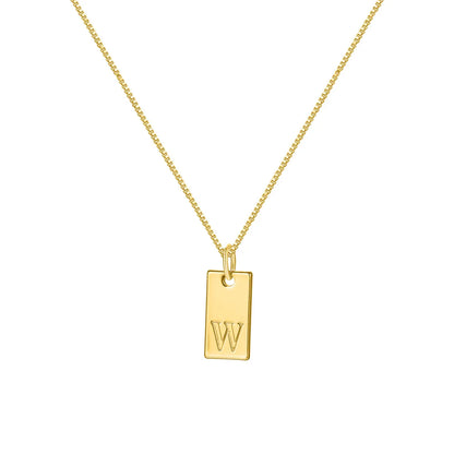 Ig Style Simple Style Letter Alloy Plating Women'S Pendant Necklace