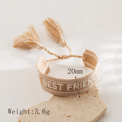 IG Style Simple Style Letter Letter Polyester Wholesale Wristband