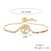 IG Style Simple Style Life Tree Eye Zircon Polyester Copper Wholesale Bracelets