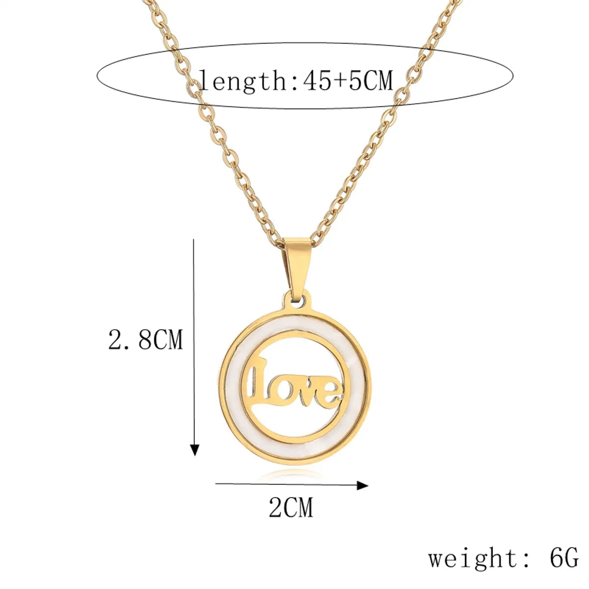 Ig Style Simple Style Love Heart Shape Lock Stainless Steel Plating Inlay Zircon Pendant Necklace