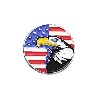 IG Style Simple Style National Flag Eagle Zinc Alloy Enamel Plating Unisex Brooches