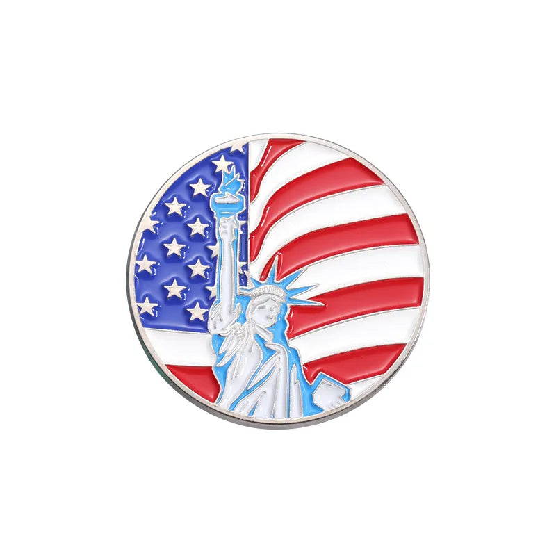 IG Style Simple Style National Flag Eagle Zinc Alloy Enamel Plating Unisex Brooches