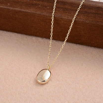 Ig Style Simple Style Oval Copper Pendant Necklace In Bulk