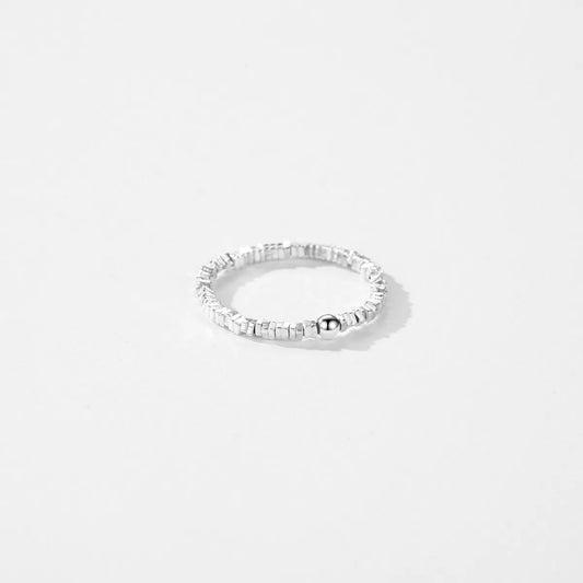 Ig Style Simple Style Round Sterling Silver Plating Silver Plated Rings