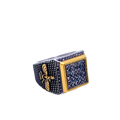 IG Style Simple Style Shiny Geometric 304 Stainless Steel Inlay Zircon Men'S Rings