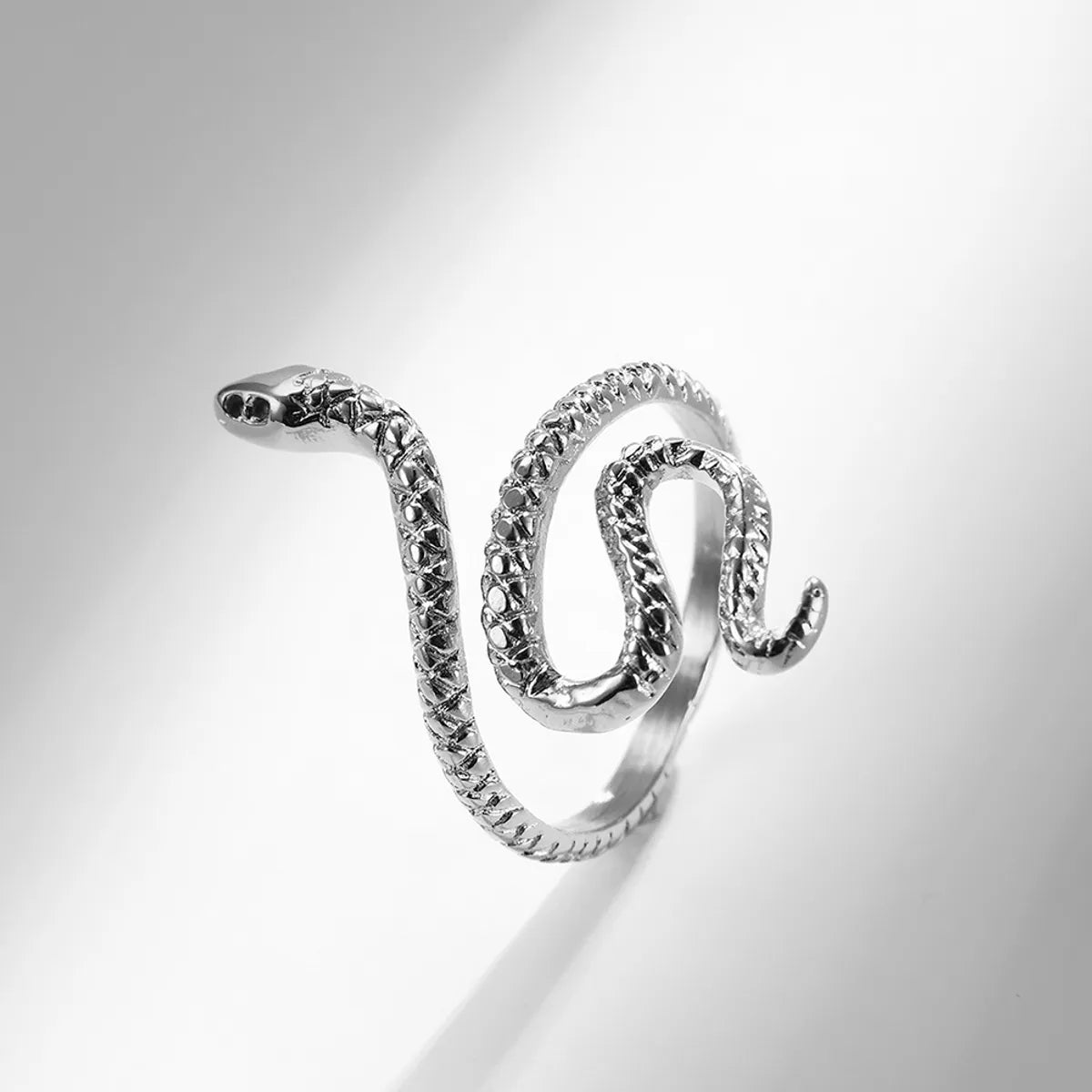 IG Style Simple Style Snake 304 Stainless Steel 18K Gold Plated Open Rings In Bulk