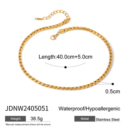 IG Style Simple Style Solid Color 304 Stainless Steel Women'S Bracelets Necklace