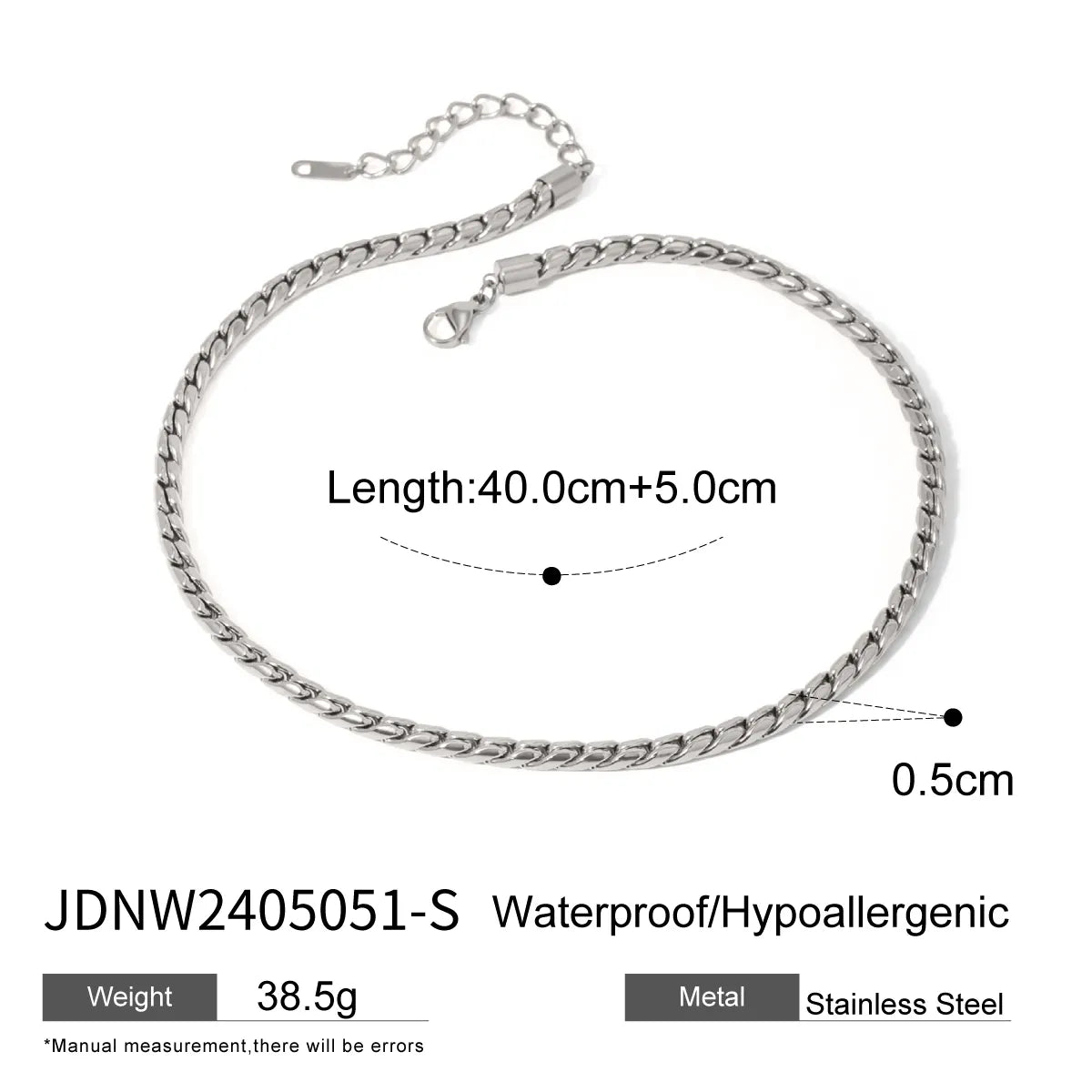 IG Style Simple Style Solid Color 304 Stainless Steel Women'S Bracelets Necklace