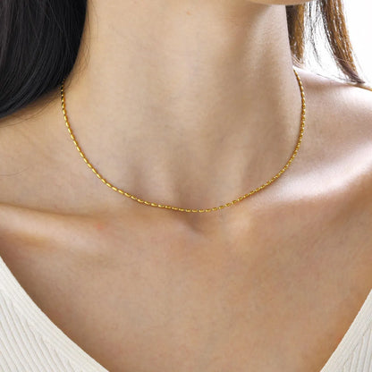 Ig Style Simple Style Solid Color Stainless Steel Plating Necklace