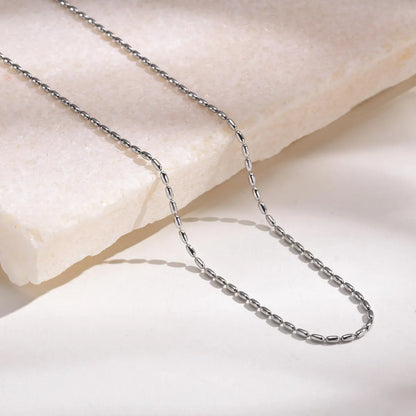 Ig Style Simple Style Solid Color Stainless Steel Plating Necklace