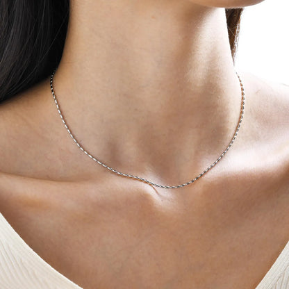 Ig Style Simple Style Solid Color Stainless Steel Plating Necklace