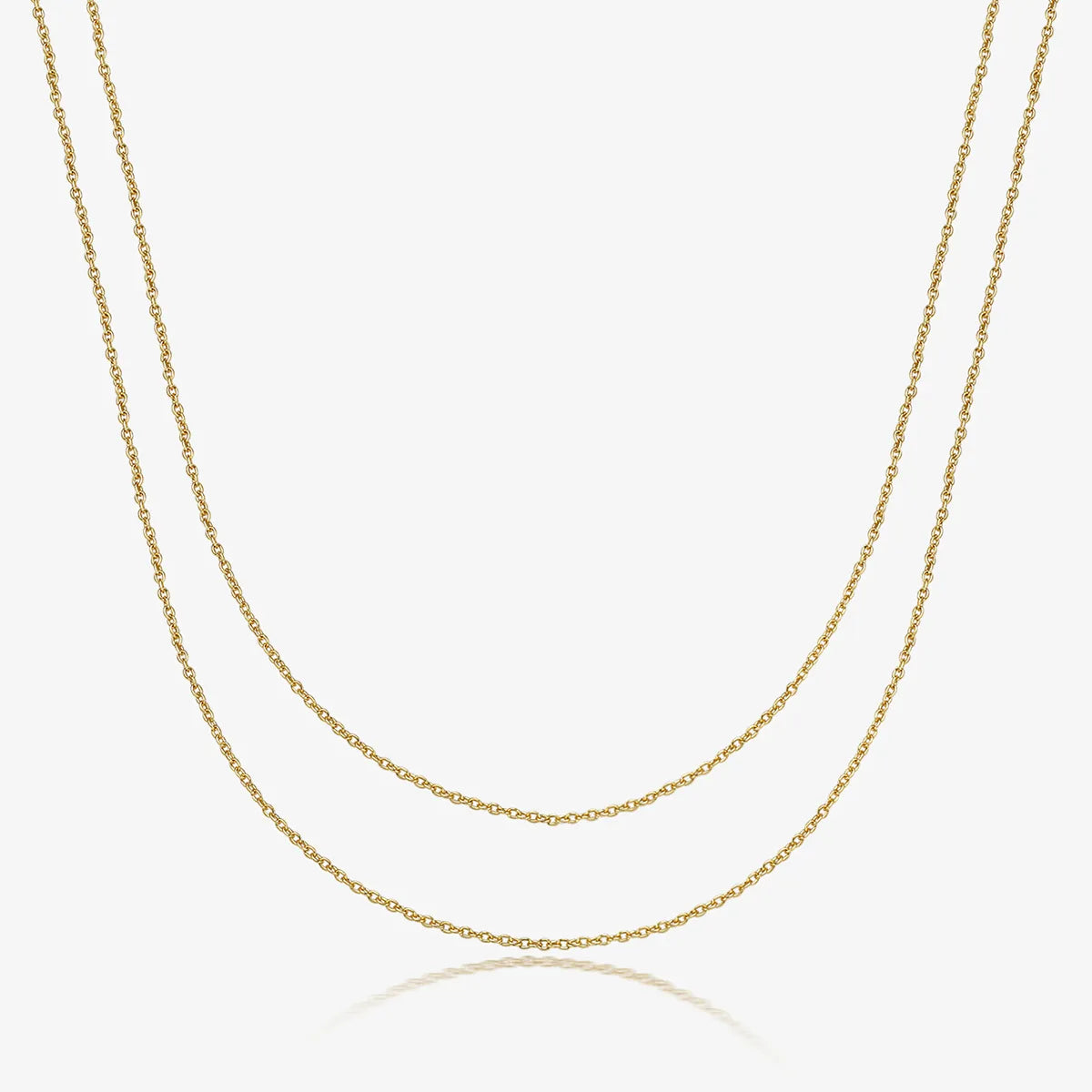 Ig Style Simple Style Solid Color Sterling Silver Plating 18k Gold Plated White Gold Plated Necklace