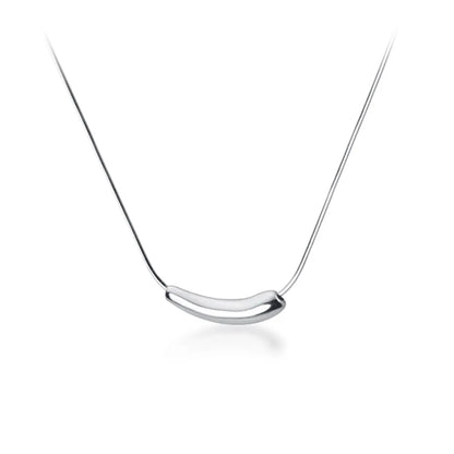 Ig Style Simple Style Solid Color Titanium Steel Plating 18k Gold Plated Necklace