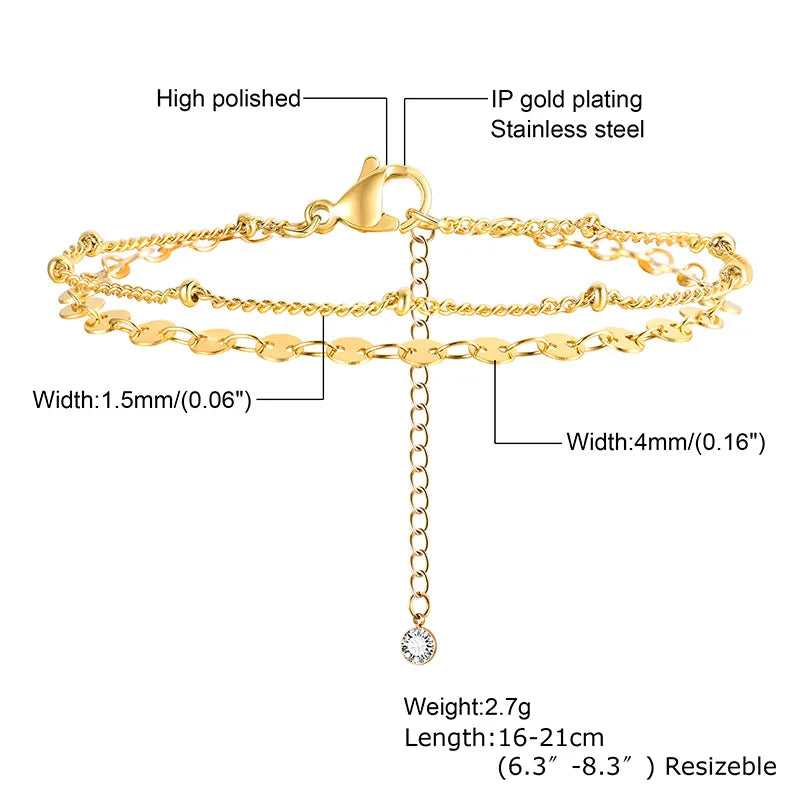 IG Style Simple Style Star Heart Shape 201 Stainless Steel Shell Zircon Bracelets In Bulk