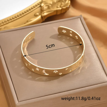 IG Style Simple Style Star Moon Iron Wholesale Bangle