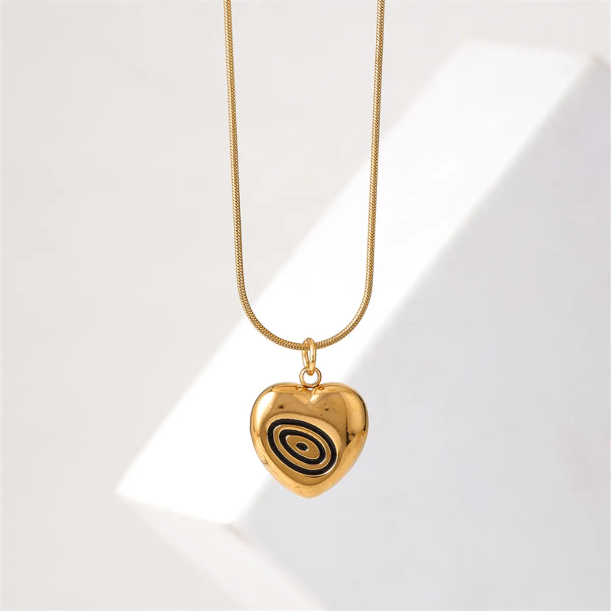 Ig Style Simple Style Star Moon Necklace Stainless Steel Plating Gold Plated Pendant Necklace